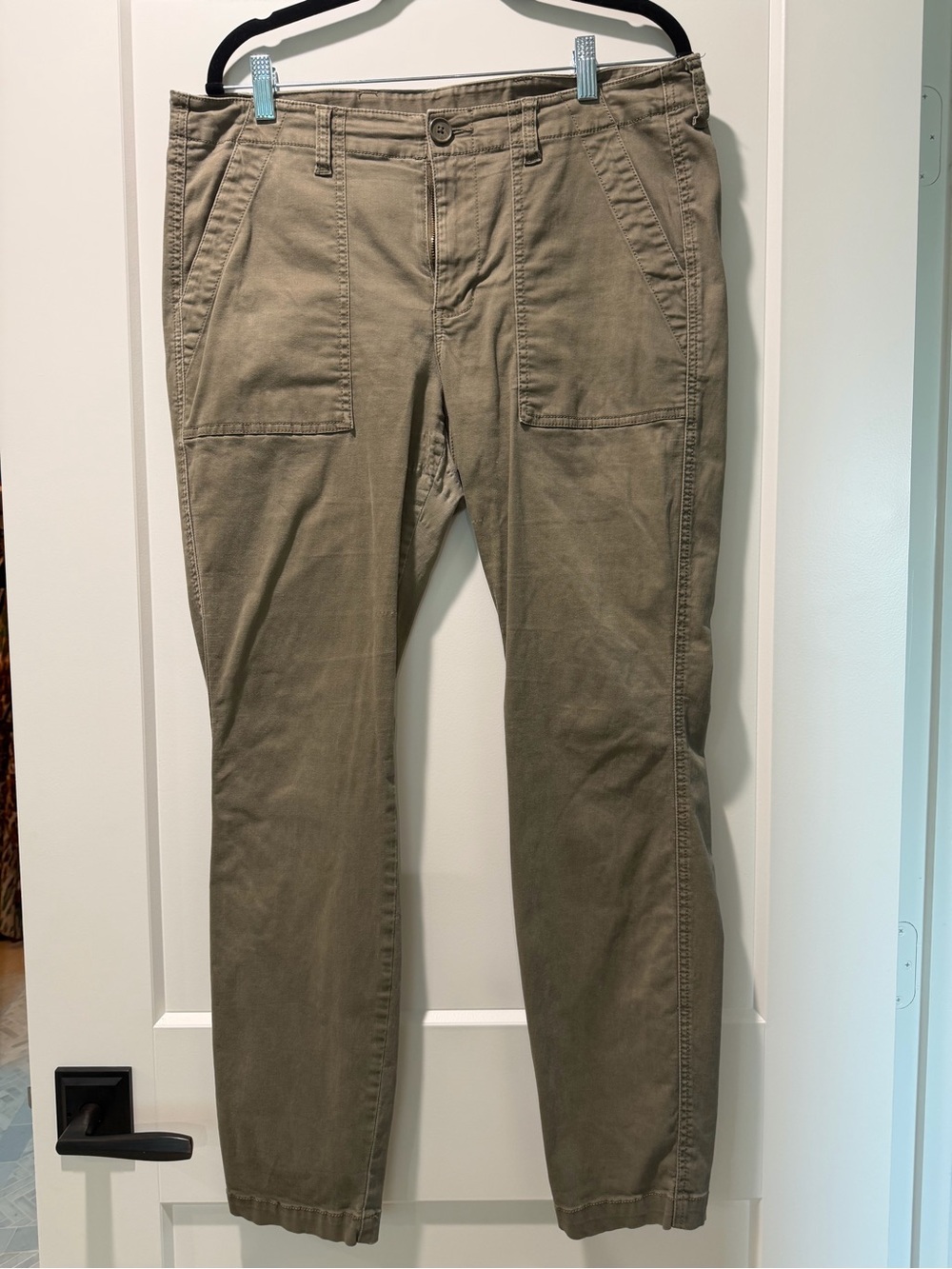 CAbi Straight-Leg Pants in Olive